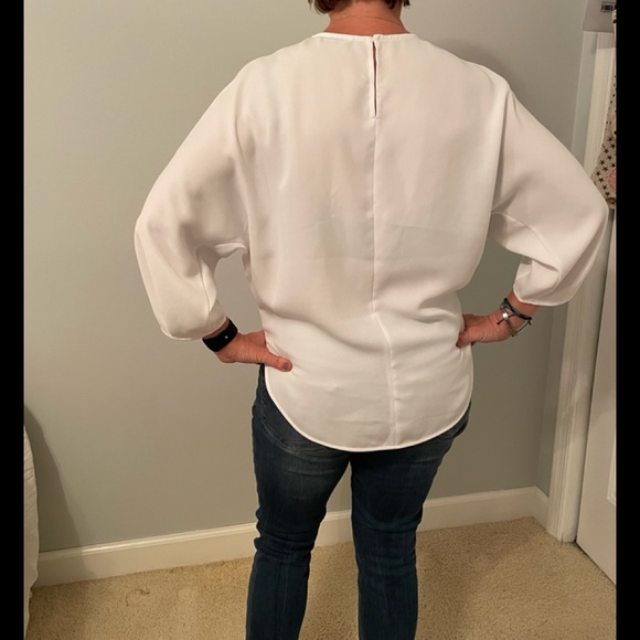 Express Women’s White Dolmain Sleeve Top Size - Large - Picture 3 of 3